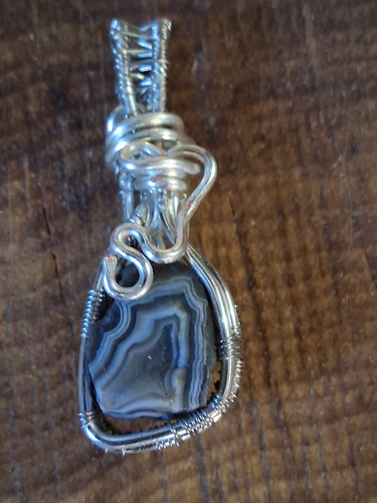 Wrapped Black Hills Fairburn Pendant